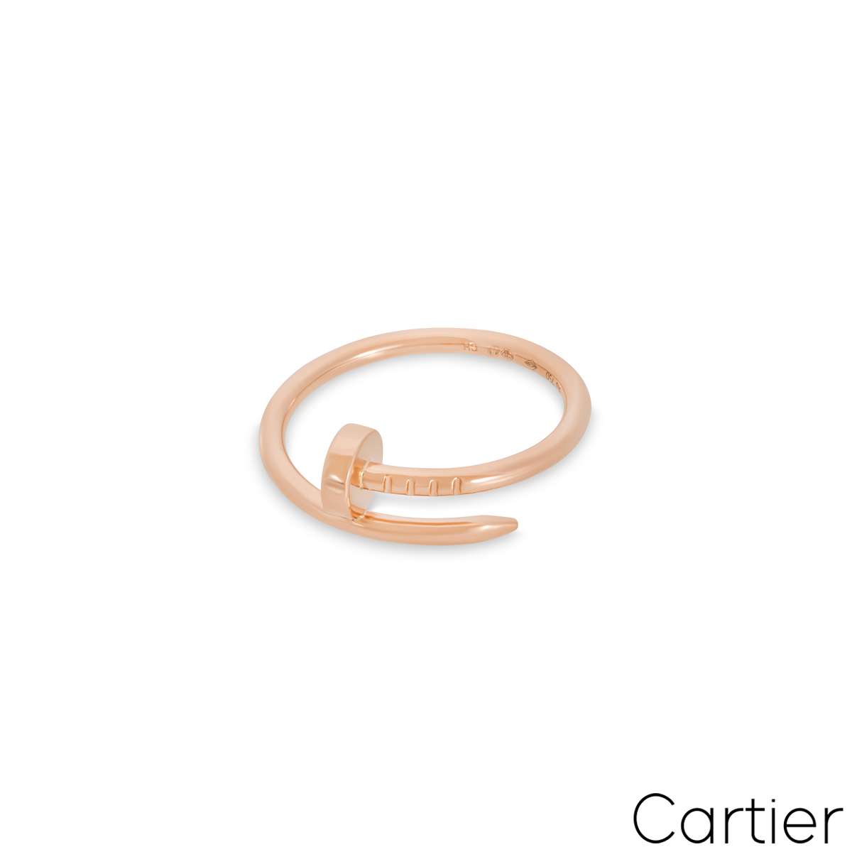 Cartier Rose Gold SM Juste Un Clou Ring Size 55 B4225800